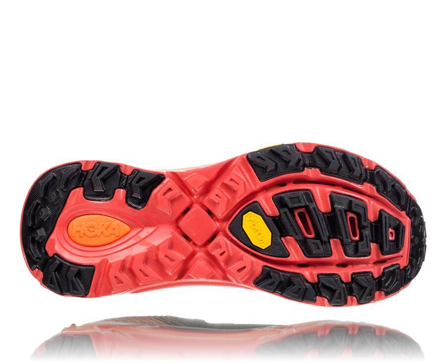 Tenis Hoka One One Trail Hombre Negros/Rojos - Evo Mafate 2 - WJPA68901